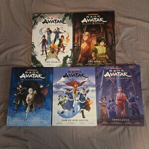 Avatar: The Last Airbender hardcover books. Set of 5